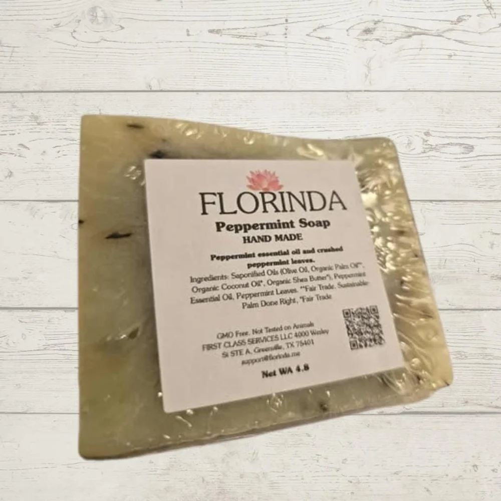 Florinda Beauty Pure Peppermint Leaf Handmade Soap - Picture 2 of 10